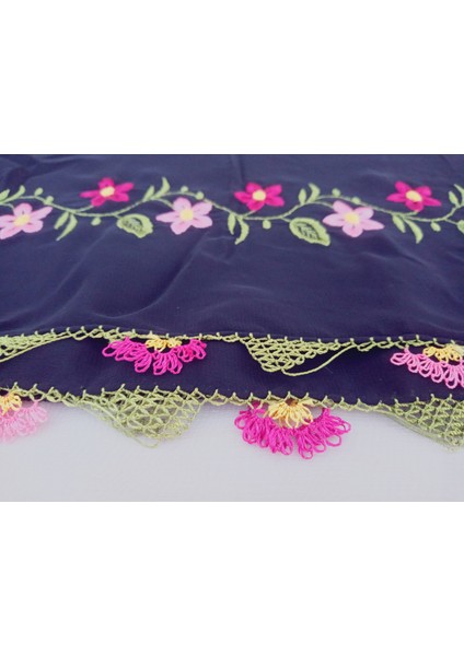 El Emeği Nakış Işlemeli Iğne Oyalı Namaz Örtüsü Çeyizlik Mevlit Başörtüsü Krep Kumaş 145X75 cm modelleri