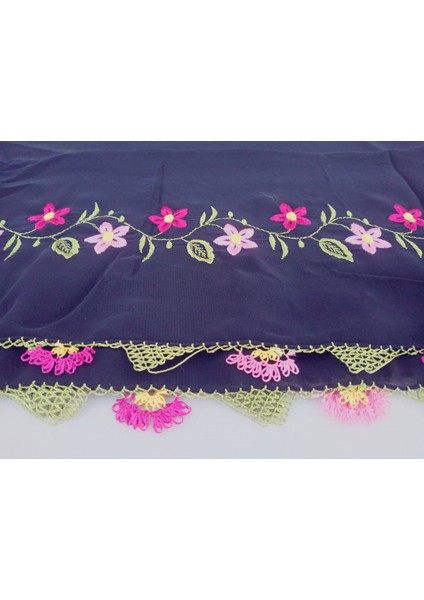 El Emeği Nakış Işlemeli Iğne Oyalı Namaz Örtüsü Çeyizlik Mevlit Başörtüsü Krep Kumaş 145X75 cm fırsatları