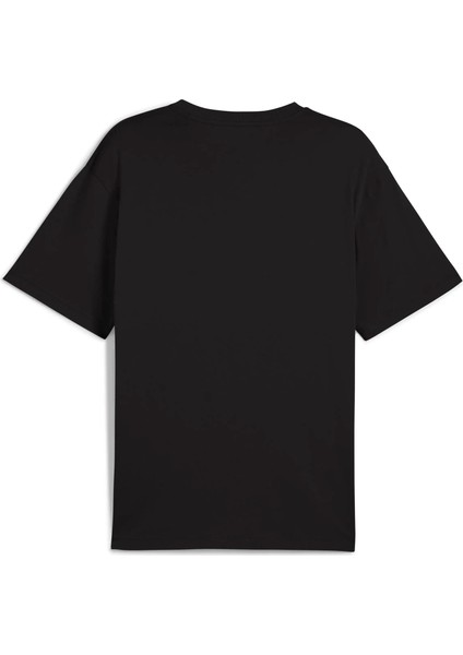 Erkek Siyah Puma Ess Relaxed No. 1 Logo Tee Siyah Erkek T-Shirt
