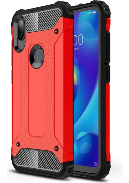 Xiaomi Mi Play Için Kılıf Rugged Armor Kırmızı [mi Play ile Uyumlu Kılıf - Kırmızı]
