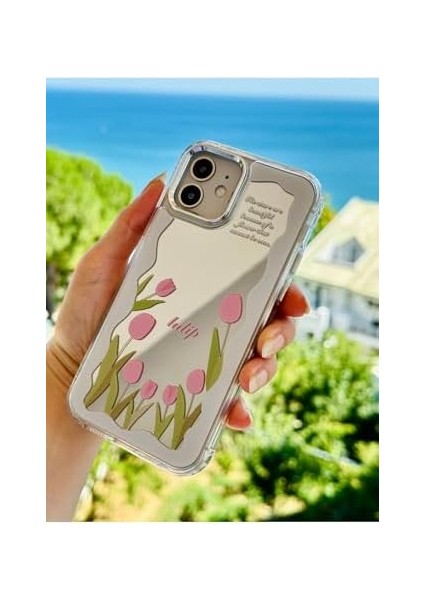 Aksesuar Iphone 12-12 Pro ile Uyumlu Aynalı Darbe Önleyici Kamera Korumalı Silikon Kılıf modelleri