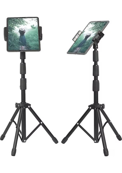 Huawei Matepad 10.4'' 2019 Uyumlu Ayarlanabilir Tablet Standı Tripod Zemin Tutucu 4-14 Inç fırsatları