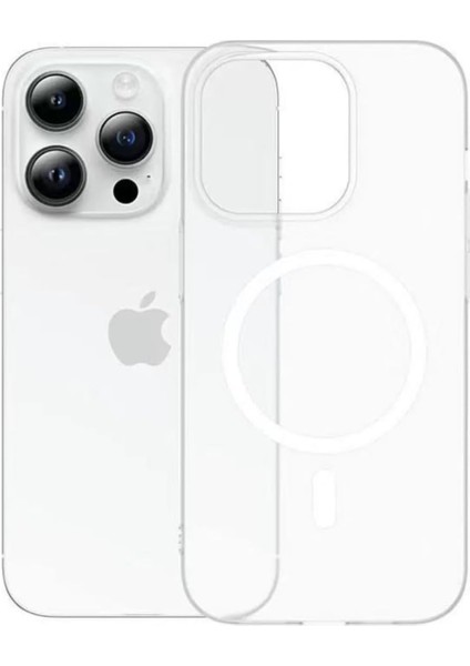 iPhone 16 Kılıf Magsafe Uyumlu - Darbe Emici Silikon Telefon Kılıfı, Kamera Korumalı, Ince Tasarım, Apple iPhone 16 Uyumlu Koruyucu Kapak Şeffaf