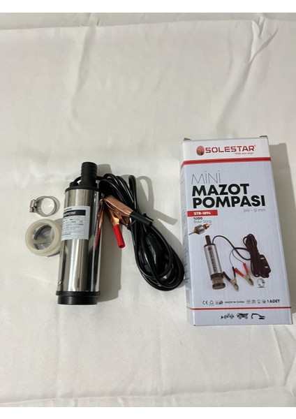 24 Volt Büyük Solestar Dalgıç Pompa (Mazot, Su, Süt)