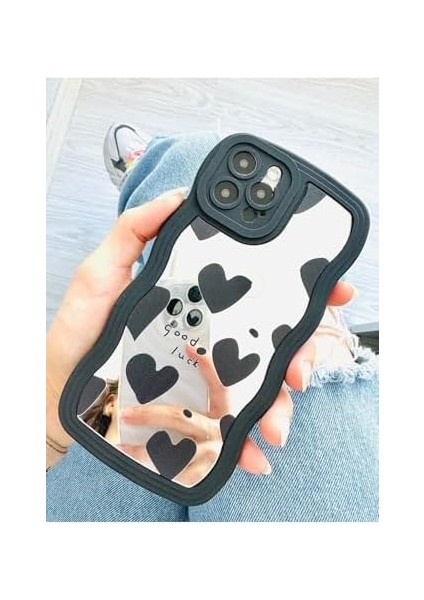 Aksesuar Iphone 12 ve 12 Pro ile Uyumlu Aynalı Darbe Önleyici Kamera Korumalı Silikon Kılıf modelleri