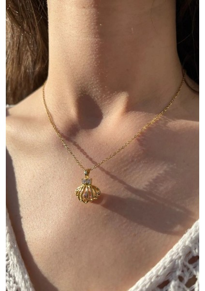 316L Çelik Incili Istiridye Kolye fiyatları