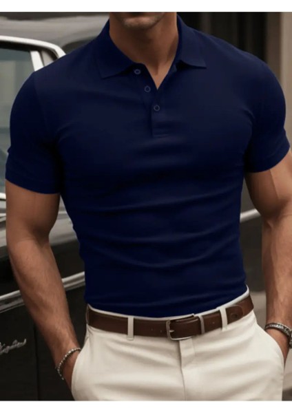 Polo Yaka Regular Fit Erkek Pamuk T-Shirt