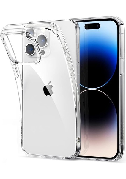 Trend iPhone 14 Pro Şeffaf Silikon Kılıf, Transparent iPhone 14 Pro Kılıfı