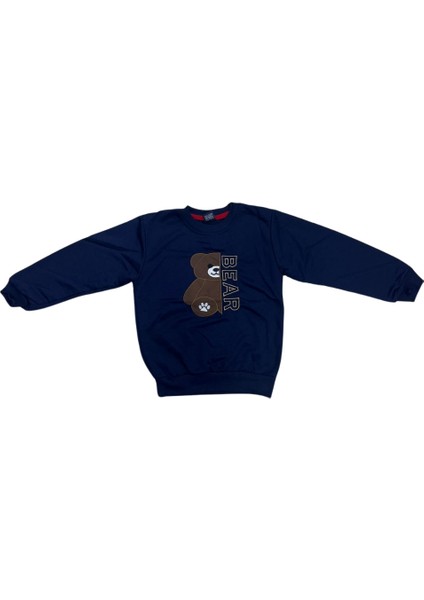 Erkek Çocuk Uzun Kol Bisiklet Yaka Ayıcıklı Sweatshirt fiyatları