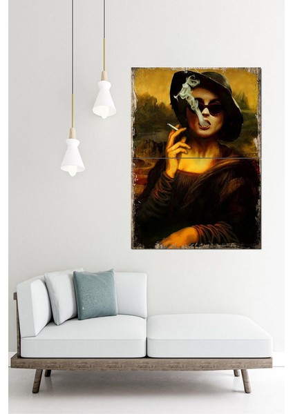 Monalisa Marla Singer Dekoratif Ahşap Tablo 70CMX 100CM fiyatları