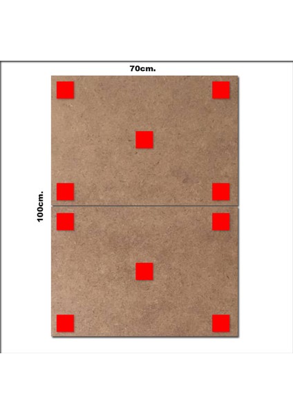Renkli Mona Lisa Desenli Mdf Tablo 70CMX 100CM modelleri
