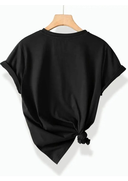 Leopar Desen Baskılı Kadın Pamuk T-Shirt fiyatları