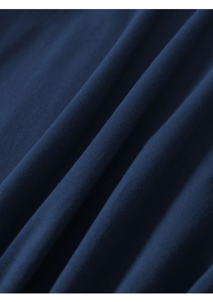 New York Minimal Baskılı Lacivert Kadın Pamuk T-Shirt indirimleri