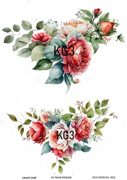 Gül Serisi Kg3 Pirinç Dekopaj 30*42 cm