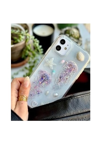 Aksesuar Iphone 11 Uyumlu 3D Oyuncaklı Denizanası Tasarımlı Yumuşak Silikon Kılıf - Denizanası modelleri