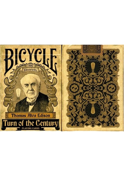 Turn Of The Century Electricity Premium Oyun Kağıdı Iskambil Kartları Destesi