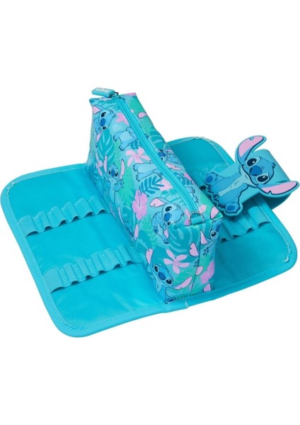 Stitch Şirin Geniş Kapasiteli Çift Fermuarlı Kalem Kutusu modelleri