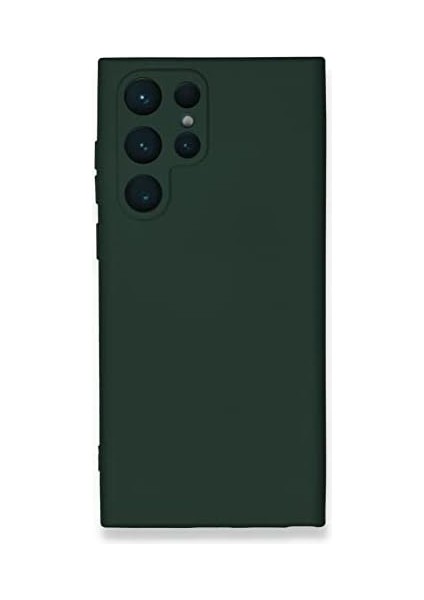 Iletişim Samsung Galaxy S23 Ultra ile Uyumlu Kapak Içi Kadife Kamera Korumalı Lansman Silikon Kılıf - Yeşil modelleri