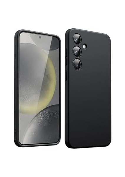 Aksesuar Samsung Galaxy S24 ile Uyumlu Içi Kadife Kamera Korumalı Lansman Silikon Kılıf Ince Yapılı Tam Koruma Sağlayan Kamera Korumalı Kılıf (Siyah) fiyatları
