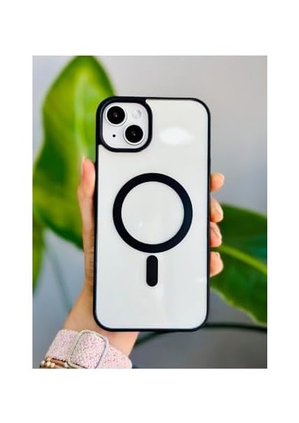 Aksesuar Iphone 13-14 ve 15 ile Uyumlu Magsafe Özellikli Renkli Şeffaf Kılıf fiyatları