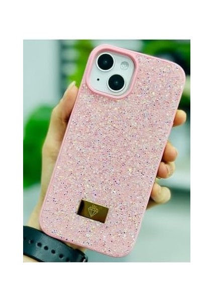 Aksesuar Iphone 13-14 ve 15 ile Uyumlu Elmas Tasarımlı Taşlı Işıltılı Parlak Pırlanta Silikon Kılıf fiyatları