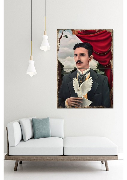 Güvercin ve Adam Art Mdf Poster 70CMX 100CM fiyatları