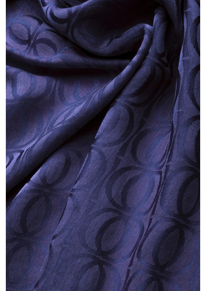 Bambunoor Lacivert Naia Pamuk Şal 70X210 fırsatları