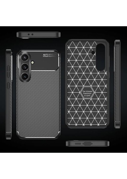 Samsung Galaxy S24 Fe ile Uyumlu Kılıf Siyah Karbon Silikon Orijinal (Samsung Galaxy S24 Fe ile Uyumlu, Siyah) fiyatları