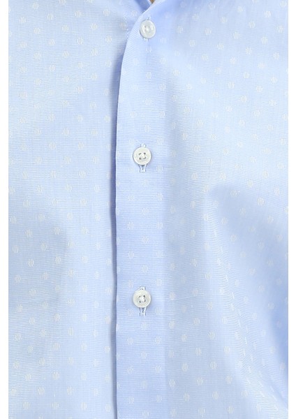 Uzun Kol Slim Fit Dar Kesim Klasik Desenli Pamuk Gömlek indirimleri