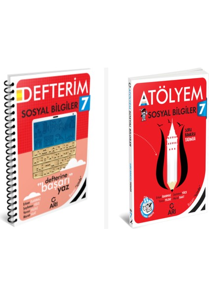 Arı 7. Sınıf Sosyal Bilgiler Akıllı Defter ve Atölyem Serisi Set