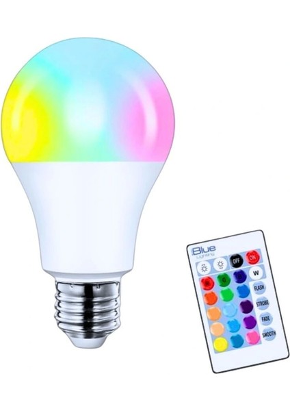 Rgb Çok Renkli E27 LED Ampul Kumandalı