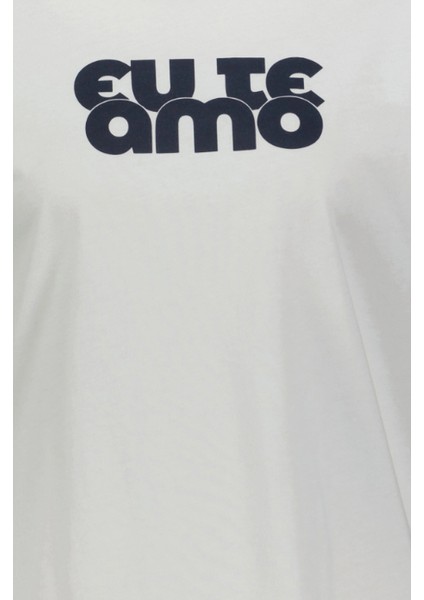 Kadın Regular Fit T-Shirt LF2039132 Whıte modelleri