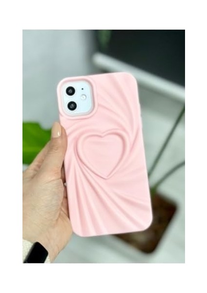 Aksesuar Apple Iphone 11 ile Uyumlu 3D Mat Saten Kalp Kabartma Desenli Darbe Önleyici Silikon Kılıf fiyatları
