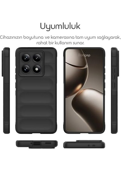 Xiaomi 14T Pro 5g Için Koruyucu Kalın Yapılı Rugged Tpu Silikon Kılıf Kamera Yükseltili Içi Süet Dokulu Kenarları Darbe Emici ve Kayma Önleyici Özellikli Tam Kaplayan Koruyucu Kılıf fiyatları