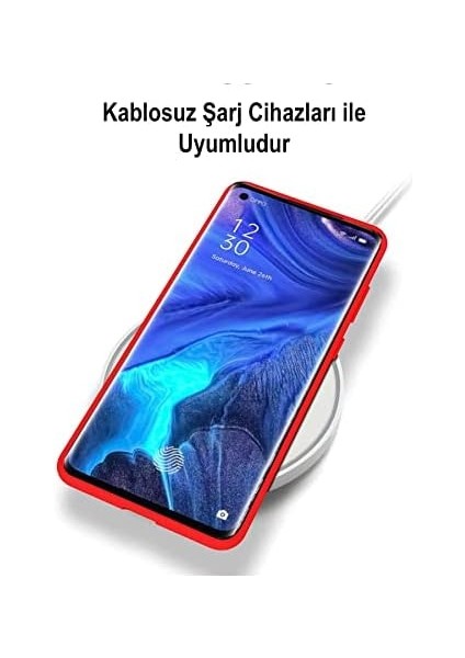 Iletişim Oppo A5 2020 ile Uyumlu Kapak ile Uyumlu Içi Kadife Kamera Korumalı Lansman Silikon Kılıf - Siyah modelleri