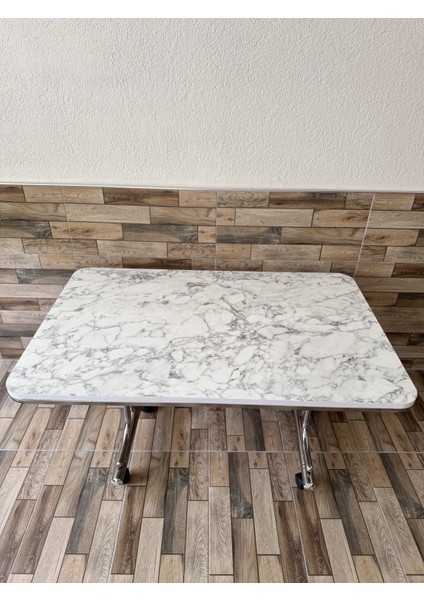 Tekerlekli Orta Sehpa, Tekerlekli Sehpa, Pratik Orta Sehpa,krom 70X110CM Masa, Tekerli Sehpa
