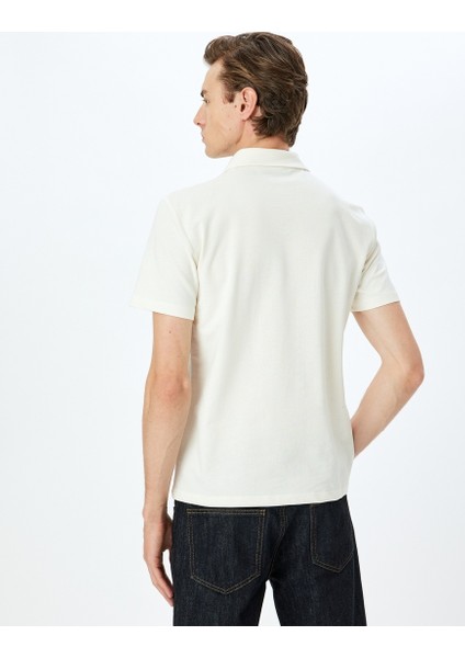 Erkek T-Shirt 5SAM10005MK Ekru fırsatları