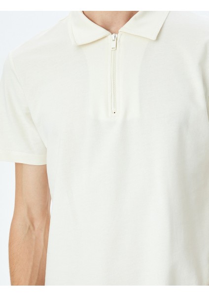 Erkek T-Shirt 5SAM10005MK Ekru indirimleri