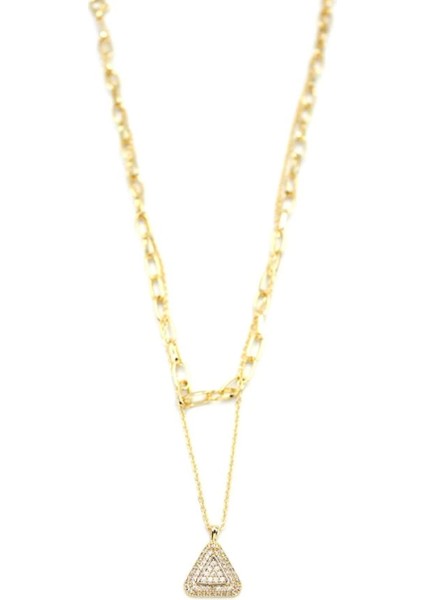 Çoklu Üçgen Kolye - Altın fiyatları