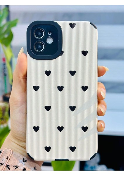 Aksesuar Iphone 11 ile Uyumlu Kaplama Tasarımlı Yumuşak Silikon Kamera Korumalı Kılıf