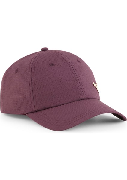 Unisex Mor Puma Classics Gold Metal Cat Cap Mor Unisex Şapka