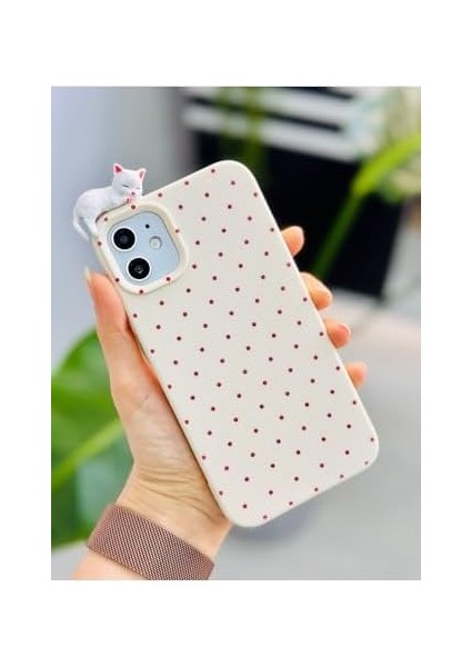 Aksesuar Iphone 11 ile Uyumlu 3D Oyuncaklı Puantiye Kedi Tasarımlı Yumuşak Silikon Kılıf fiyatları