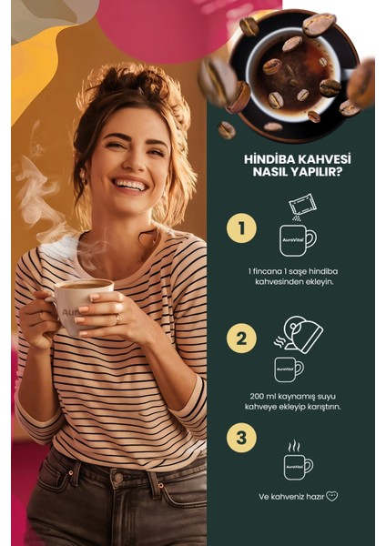 Hindiba Kahvesi L- Carnitin Içeren Detox Form Diyet 30X3 gr modelleri