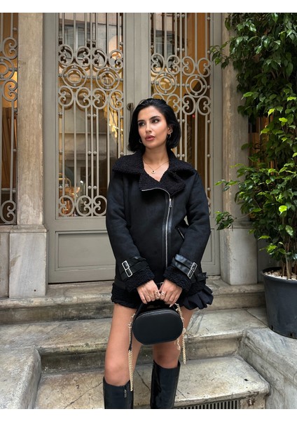 Uzun Içi Peluş Dışı Süet Kaban fiyatları