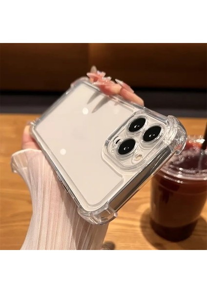 Apple iPhone 15 Pro Uyumlu Anti Shock Darbe Emici 15 Pro (6.1') Şeffaf Silikon Tpu Clear Kılıf, Transparent iPhone 15 Pro Anti Shock Kılıfı Şeffaf fiyatları