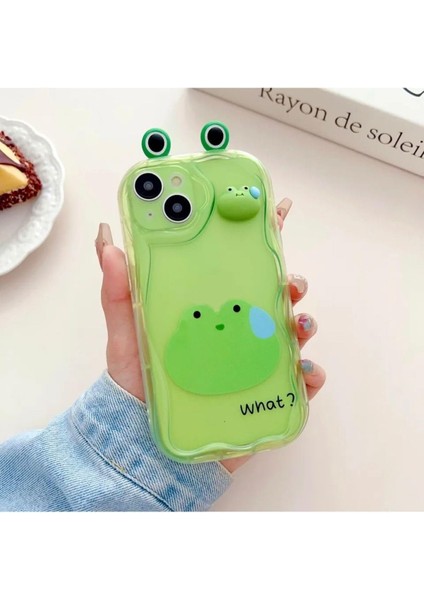 Aksesuar Iphone 13 ve 14 ile Uyumlu Kulaklı Tasarımlı Oyuncaklı Şeffaf Silikon Kılıf