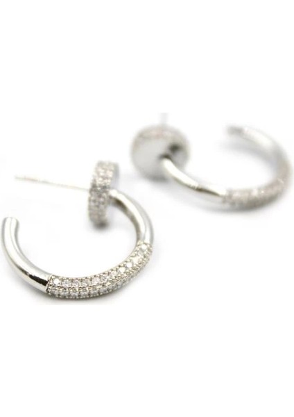 Çivi Küpe - Gümüş