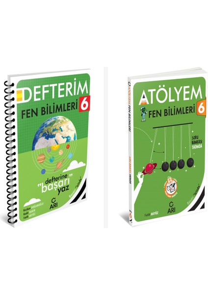 Arı 6. Sınıf Fen Bilimleri Akıllı Defter ve Atölyem Serisi Set 2