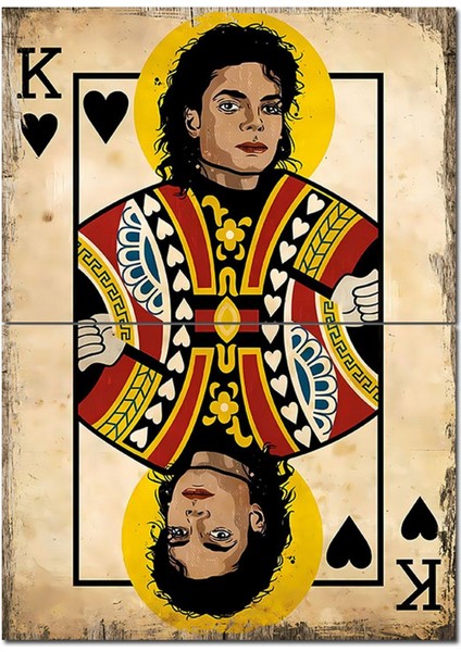 Kupa Erkeği Micheal Jacson Art Mdf Tablo 70CMX 100CM