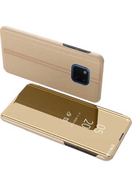 Huawei Mate 20 Pro Aynalı Kapaklı Lüx Kılıf